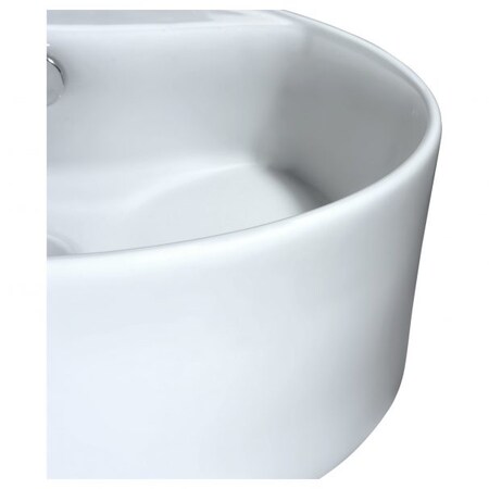 Anzzi Vitruvius Ceramic Vessel Sink in White LS-AZ129